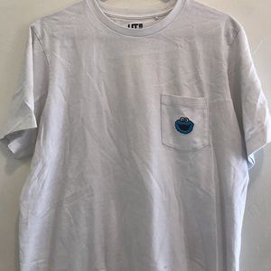 KAWS x Sesame Street Cookie Monster tee